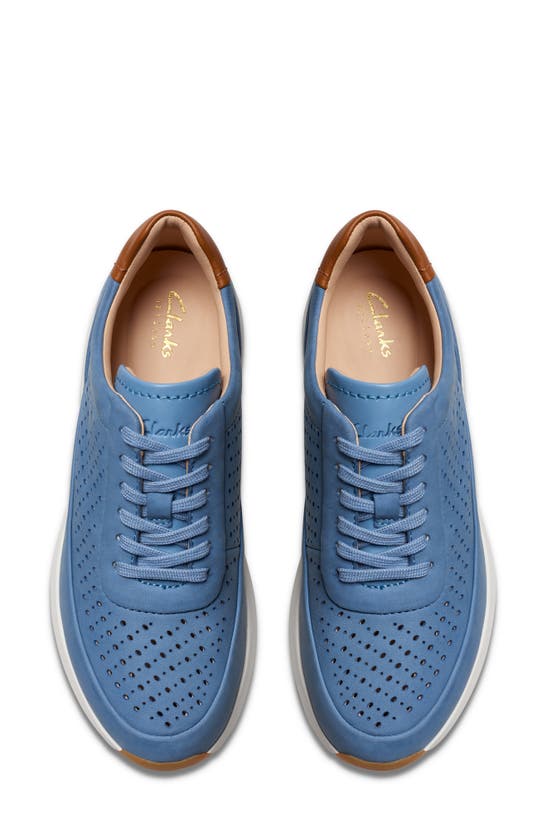 Shop Clarks Tivoli Grace Sneaker In Blue Nubuck