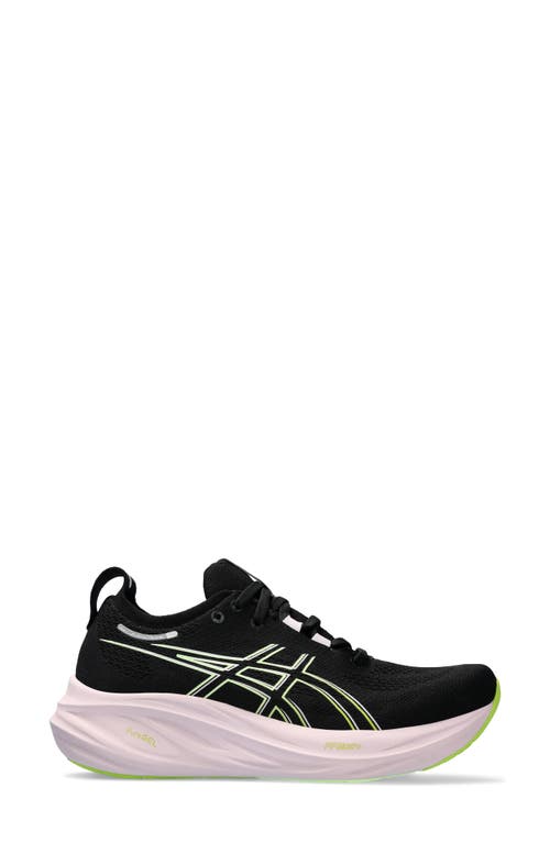 Asics ® Gel-nimbus 26 Running Shoe In Black/neon Lime