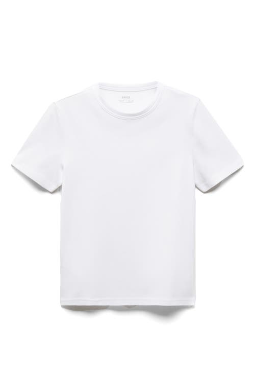 Shop Mango Rita Cotton T-shirt In White