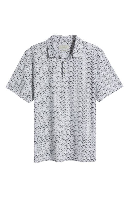 Shop Bugatchi Victor Ooohcotton® Cocktail Print Polo In White