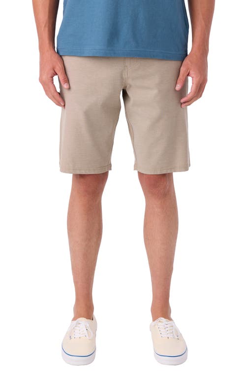 O'neill Reserve Light Check Water Repellent Shorts In Neutral