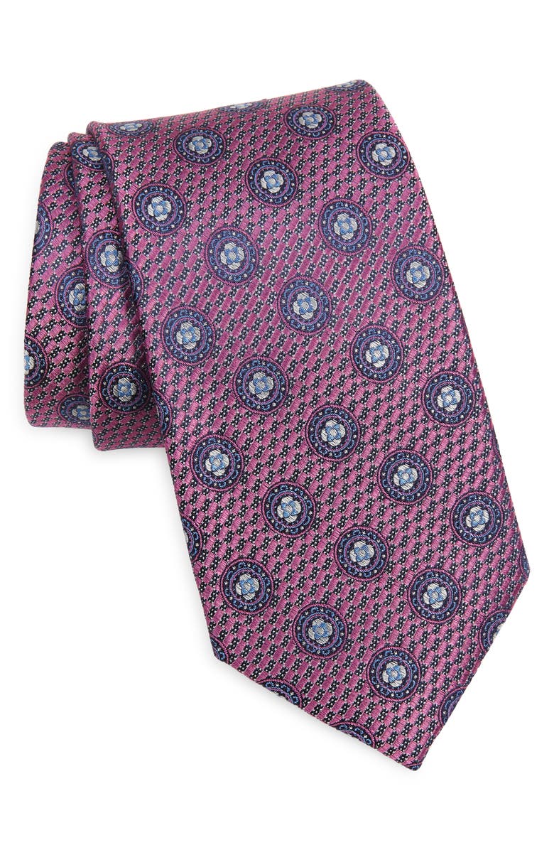 NORDSTROM Travis Medallion Silk Tie, Main, color, 650