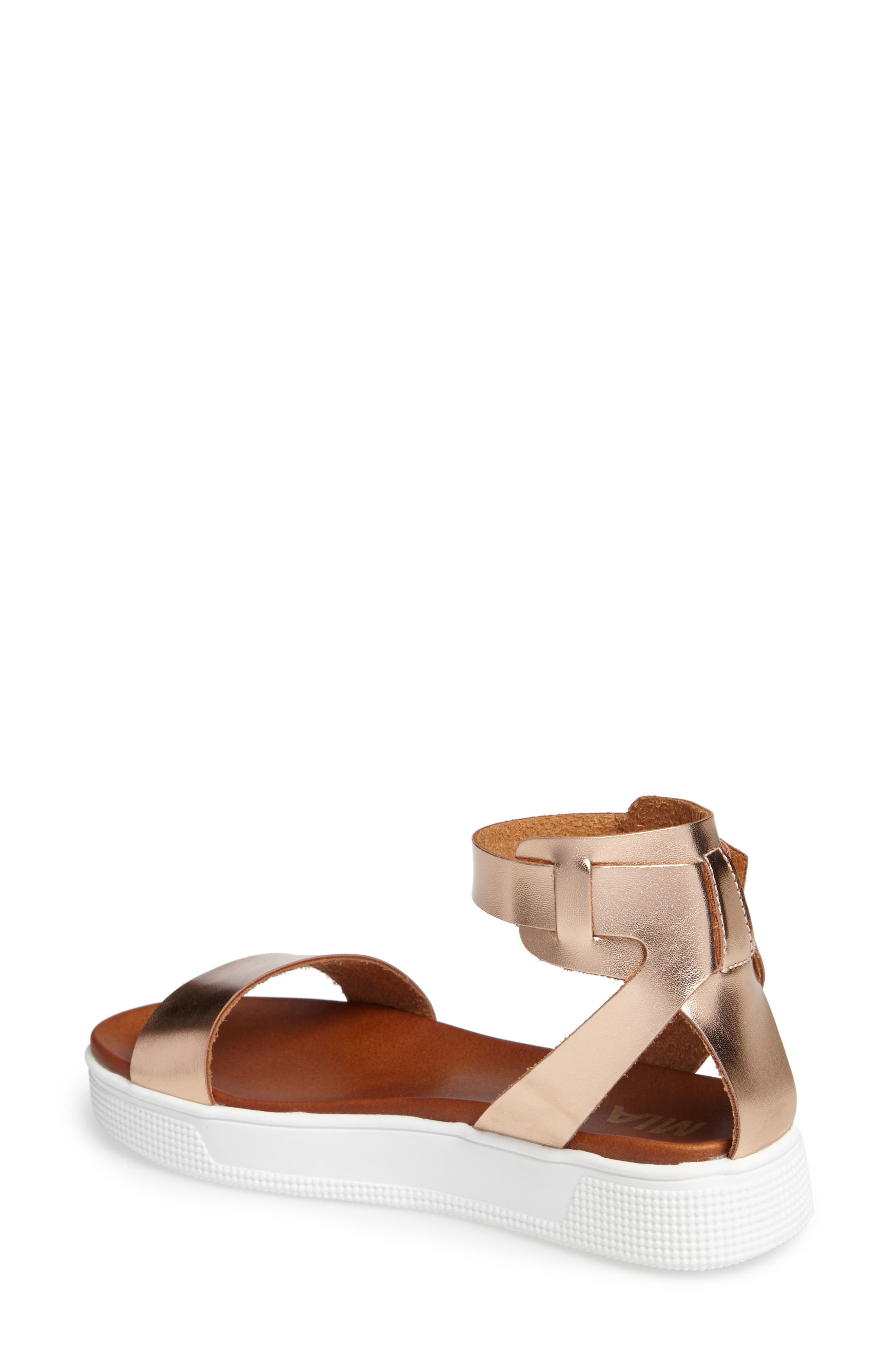 mia ellen platform sandal white