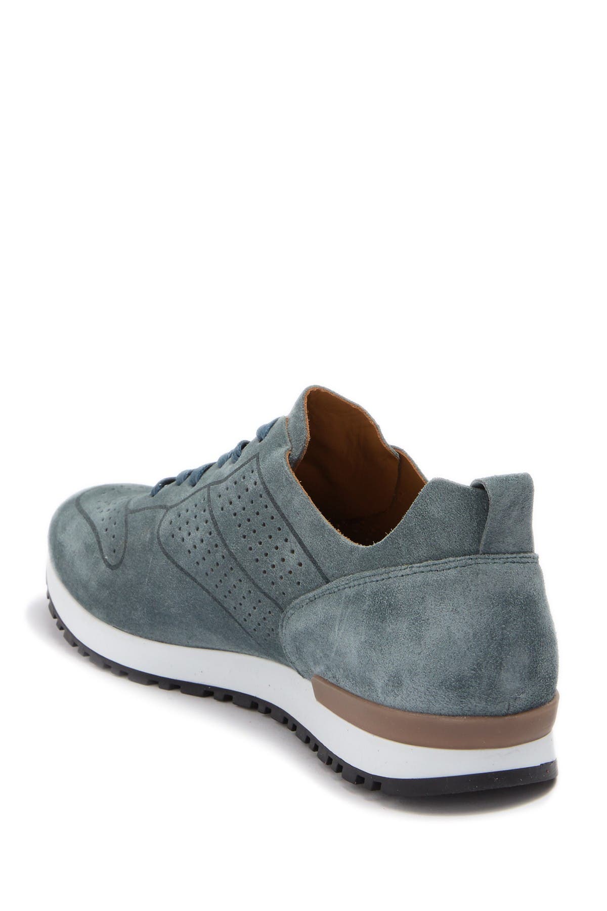 Aquatalia Timmy Suede Weatherproof Sneaker In Open Blue15