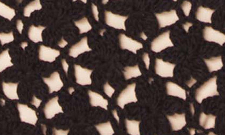Shop Capittana Savanah Floral Crochet Bikini Top In Black