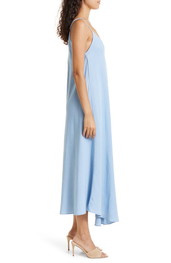 L'AGENCE LORRAINE LINEN BLEND TRAPEZE DRESS