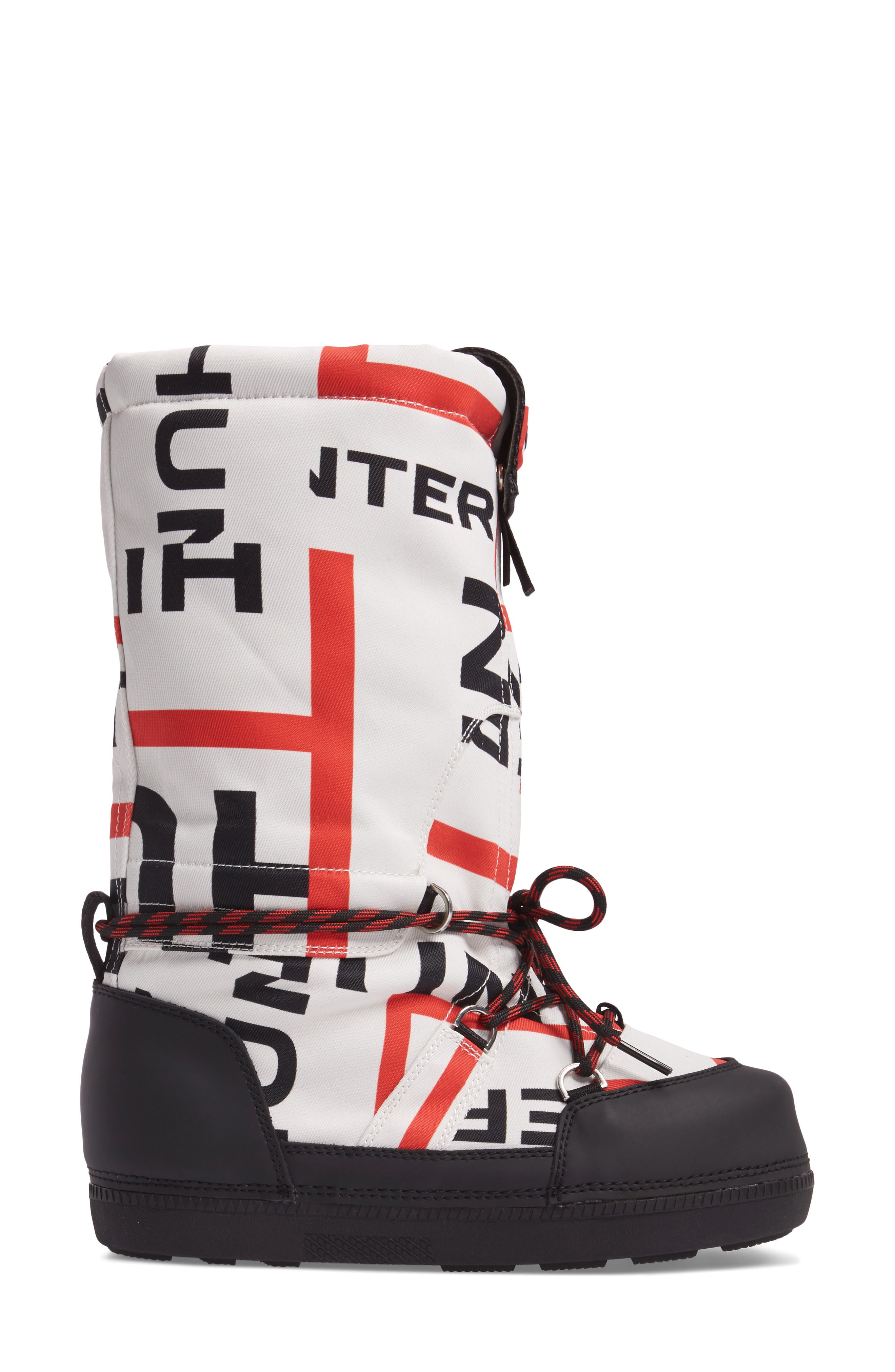 hunter exploded logo snow boots