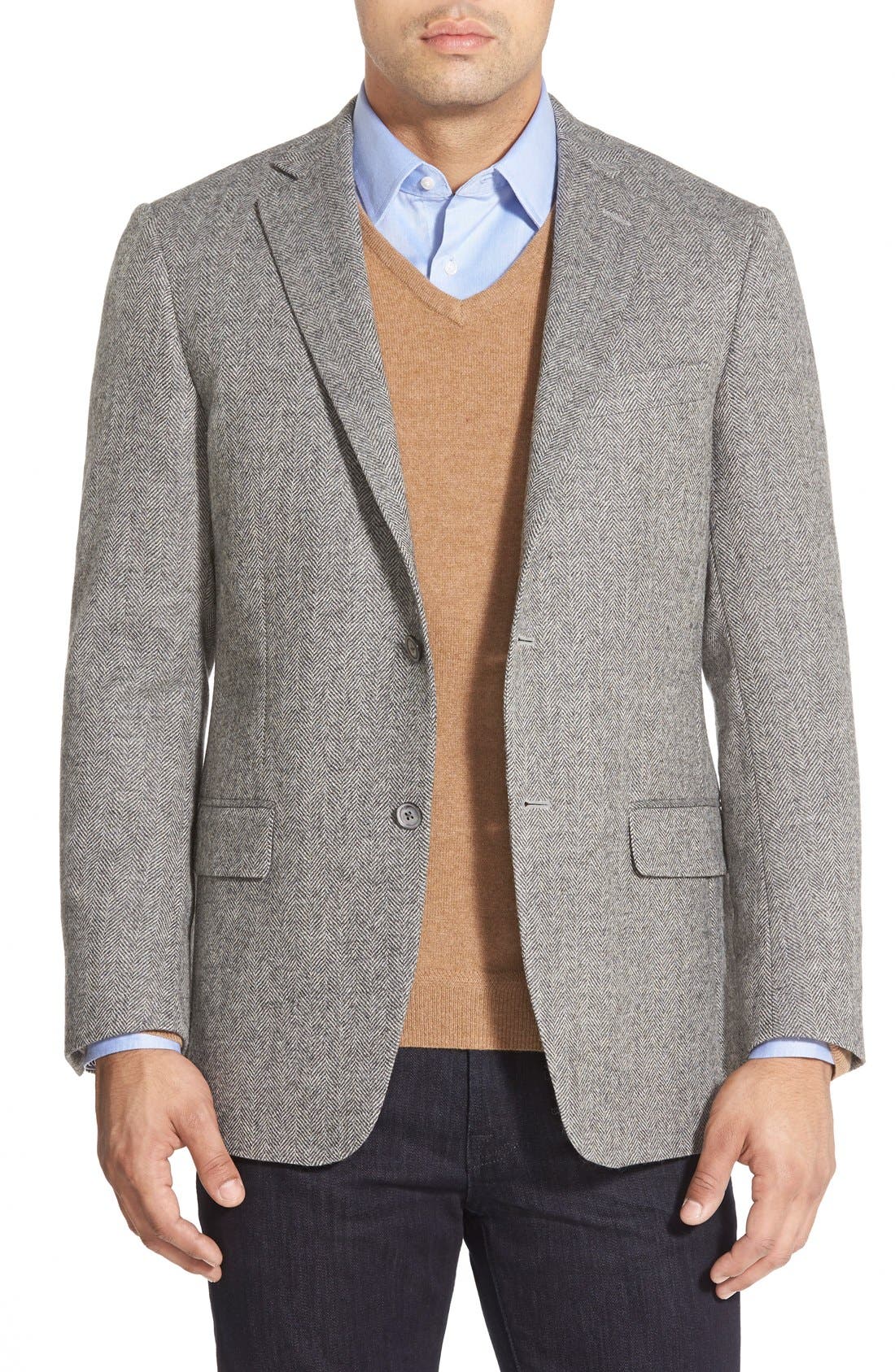 Hart Schaffner Marx 'New York' Classic Fit Herringbone Sport Coat Nordstrom