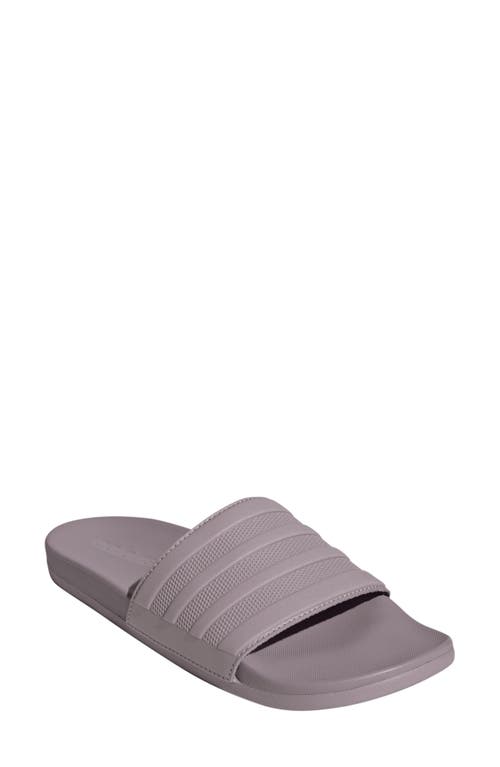 Shop Adidas Originals Adidas Adilette Comfort Slide Sandal In Preloved Fig/fig/fig