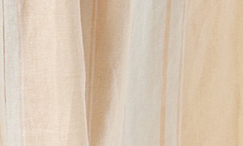 Shop Sam Edelman Christy Stripe Twist Front Linen Blend Midi Dress In Arctic Wolf - Al Fresco Stripe