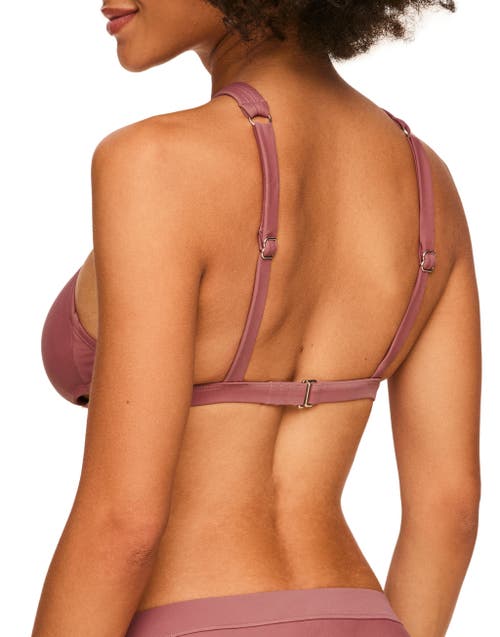 Adore Me Demi Swimwear Bra In Dark Pink