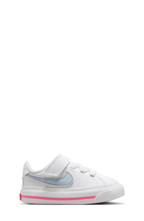 Shop Nike Court Legacy Sneaker In White/light Blue/pinksicle