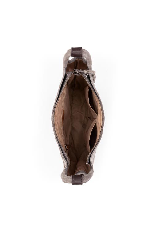 The Sak Los Feliz Crossbody In Mushroom Suede