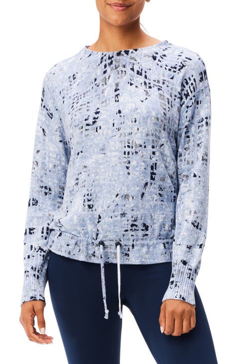 Cool Down Abstract Grid Sweater
