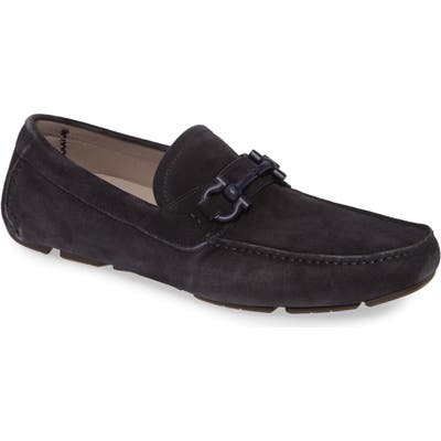 Salvatore Ferragamo Parigi Bit Driving Moccasin, Blue