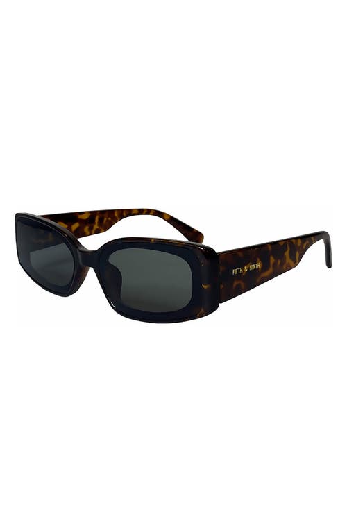 Fifth & Ninth Cannes 57mm Rectangle Sunglasses In Black