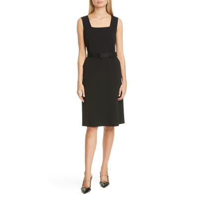 Lafayette 148 New York Monica Belted Dress, Black