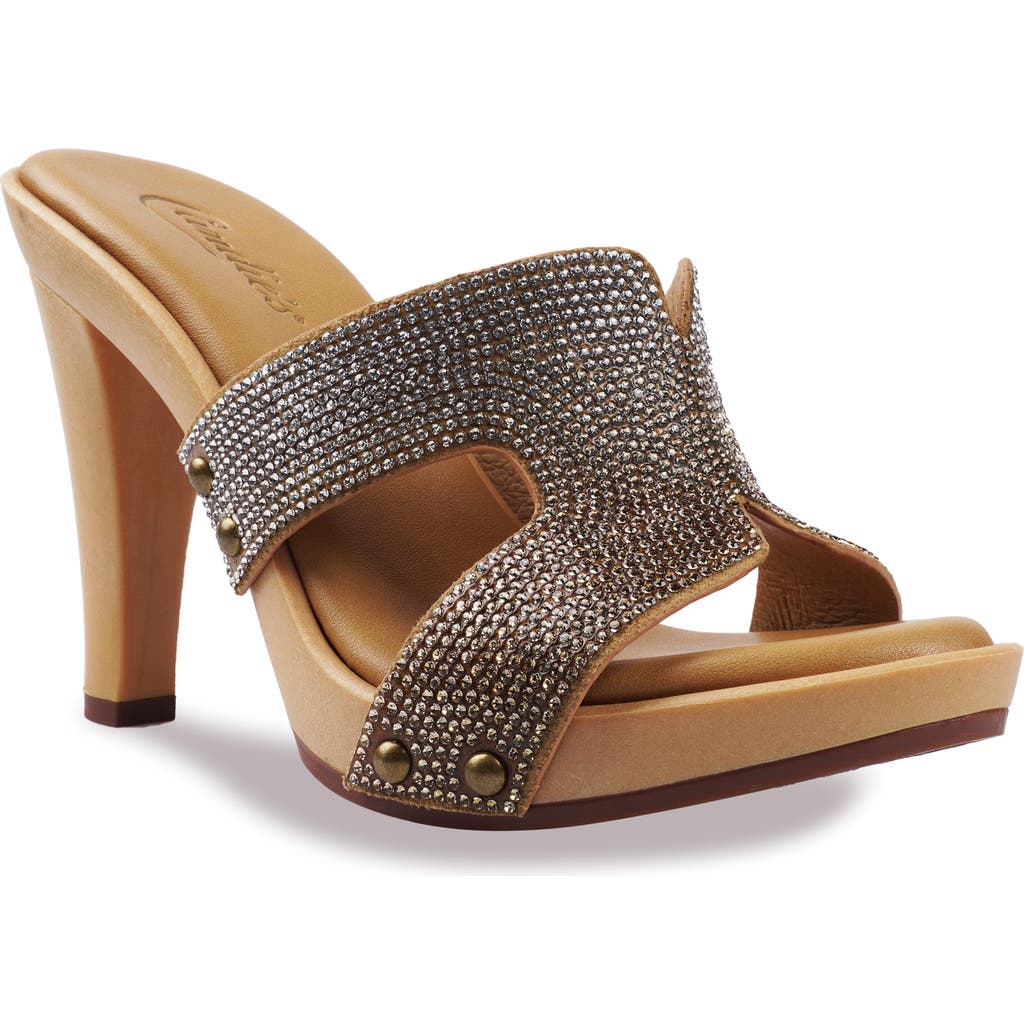 Candies Candie's Malak Platform Sandal In Dark Tan Multi