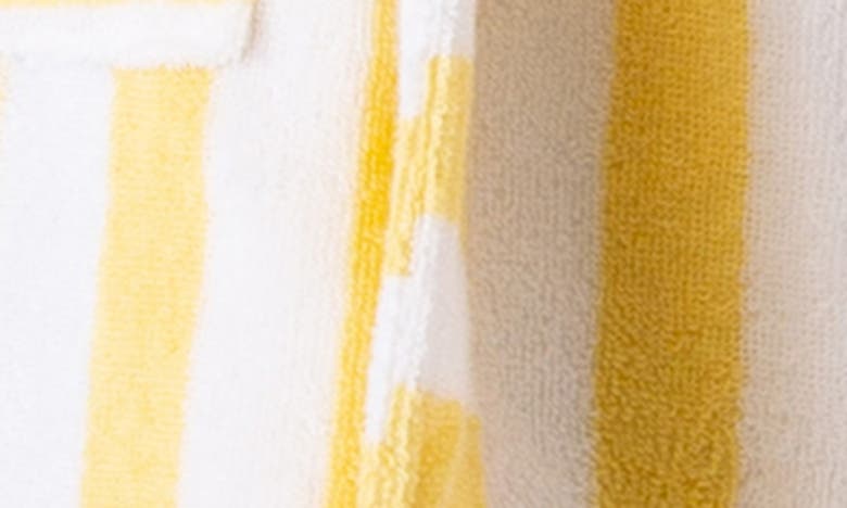 Shop Pj Salvage Stripe Terry Cloth Robe In Lemon