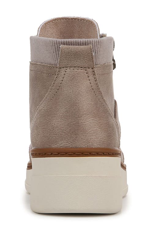 Blowfish Footwear Camden Wedge Sneaker In Mushroom Microsuede