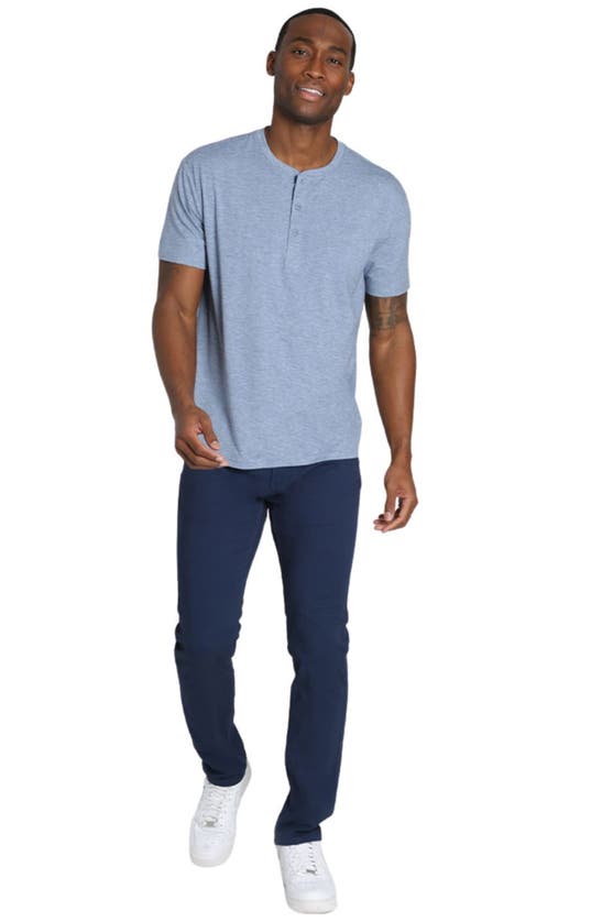 Shop Jachs Henley T-shirt In Blue