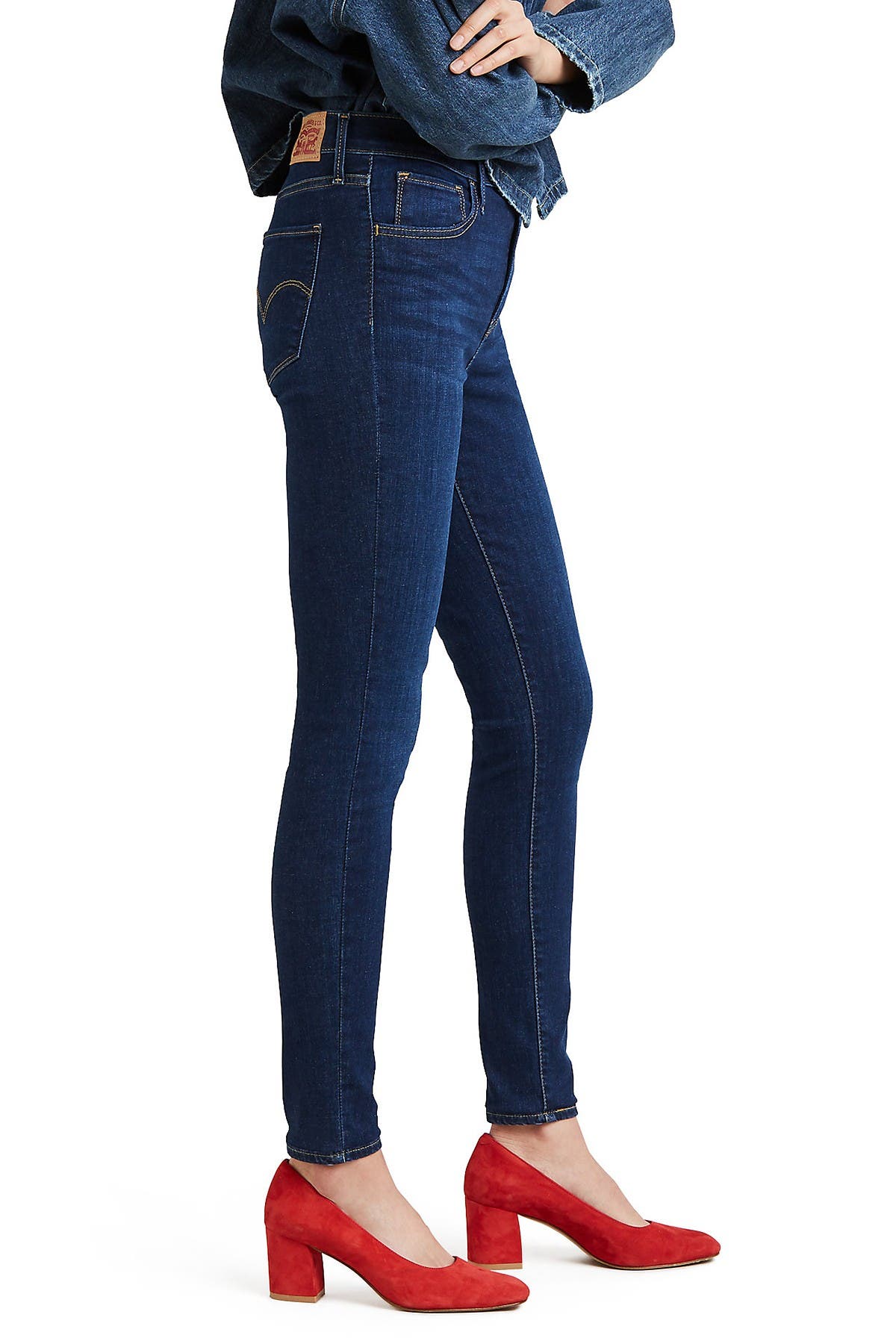 levi's high waist super skinny jeans