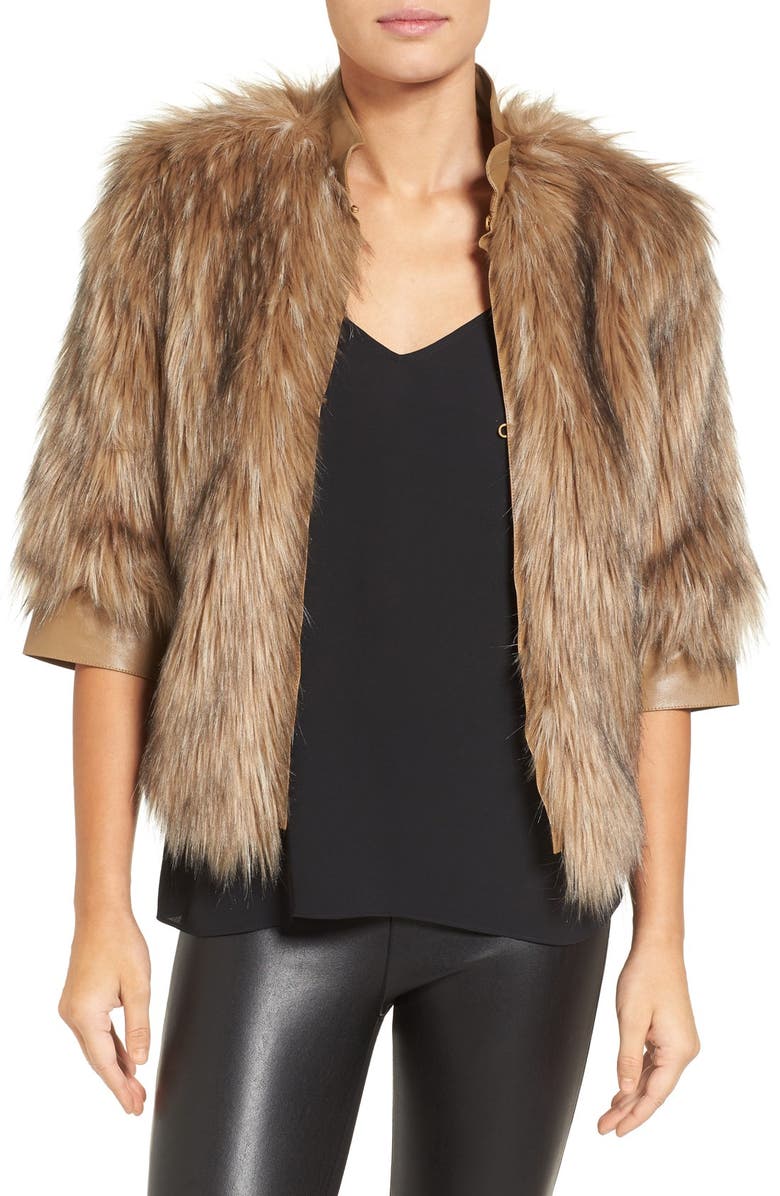 Love Token Faux Fur Jacket | Nordstrom