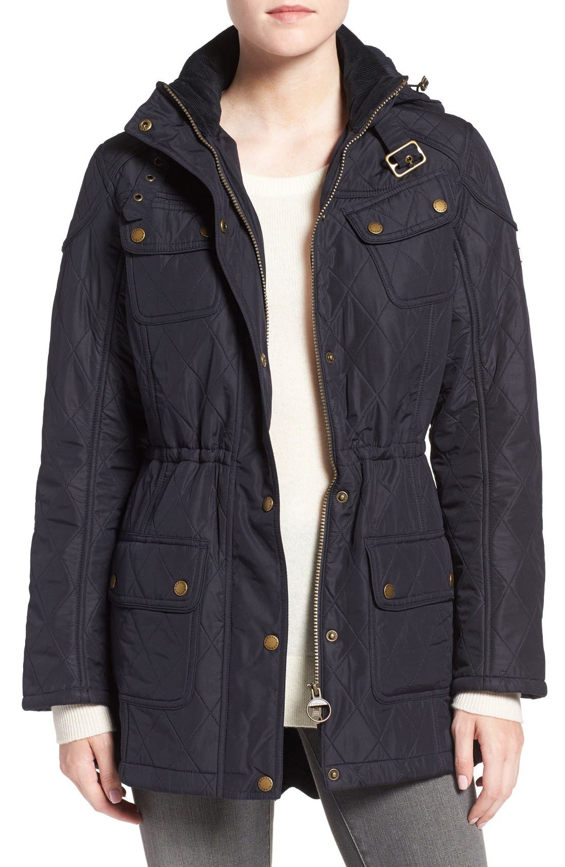 barbour arrow quilted anorak
