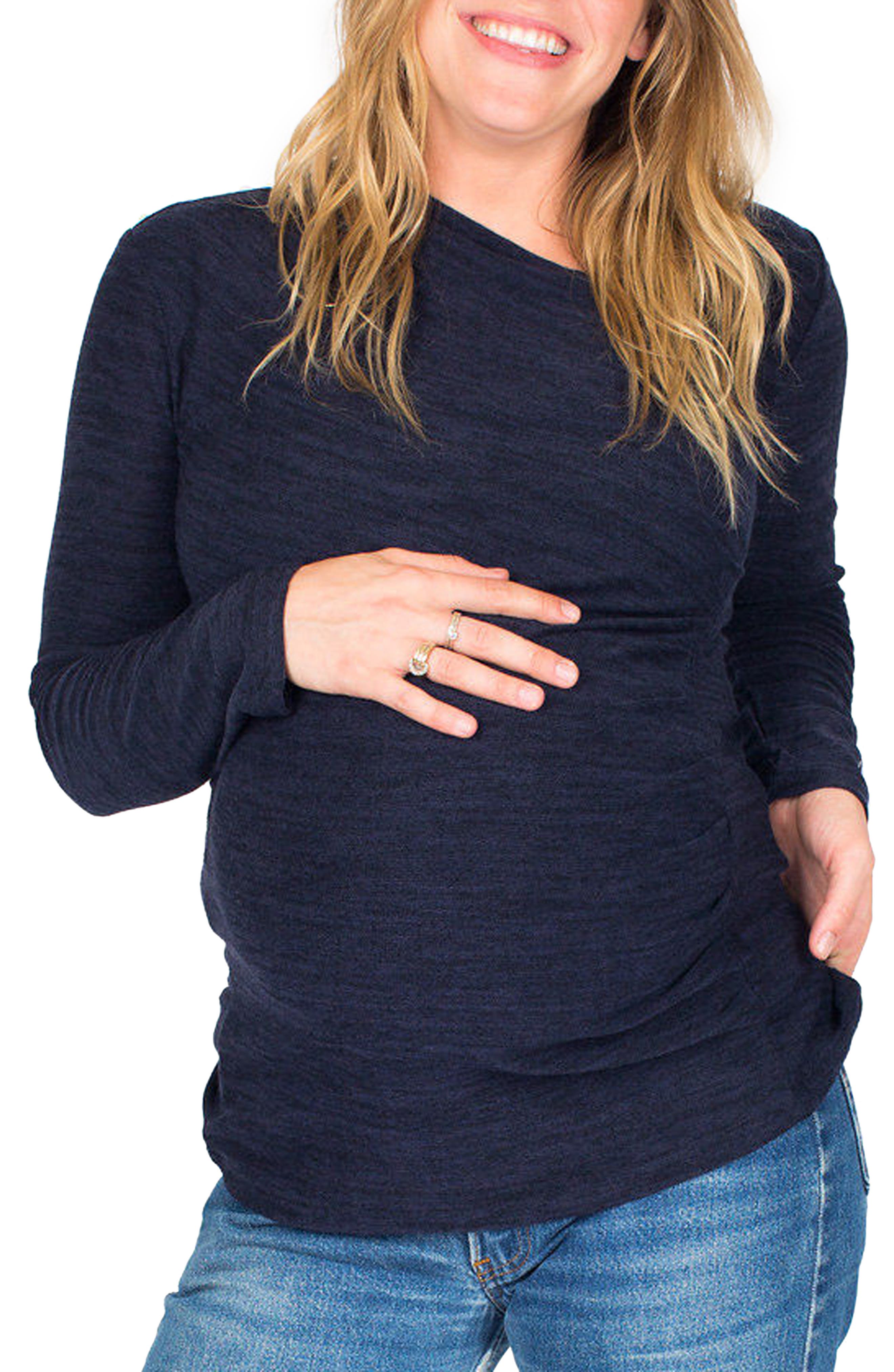 Nom Maternity Amy Maternity Sweater, Blue