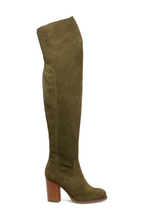 Shop Kelsi Dagger Brooklyn Logan Over The Knee Boot In Olive