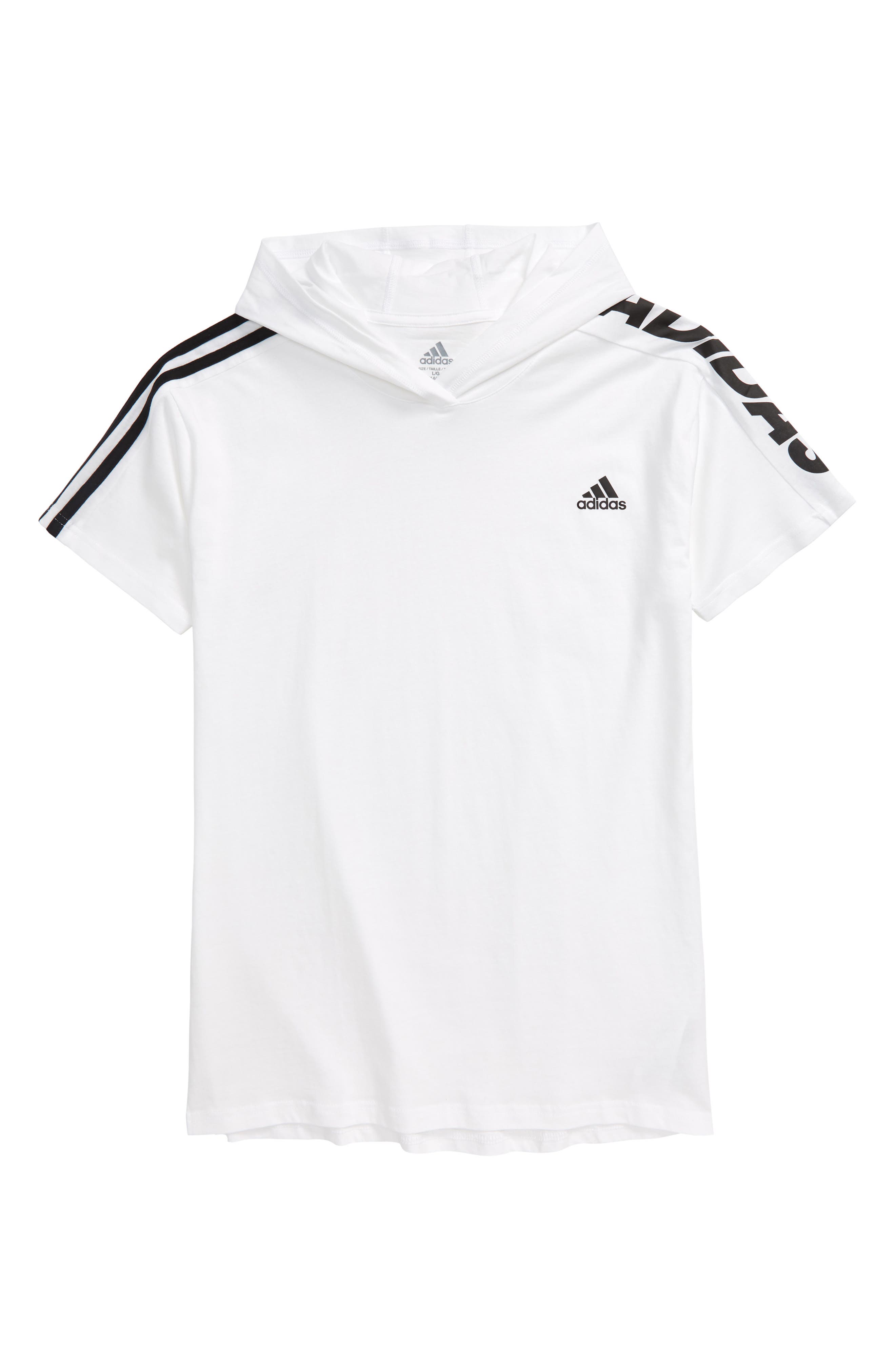 adidas hooded t shirt