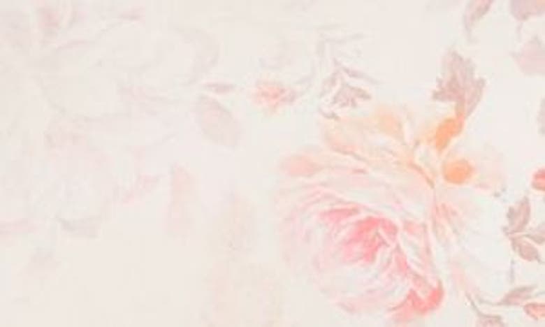 Shop Wayf Donna Lace Trim Floral Asymmetric Midi Slipdress In Vintage Floral