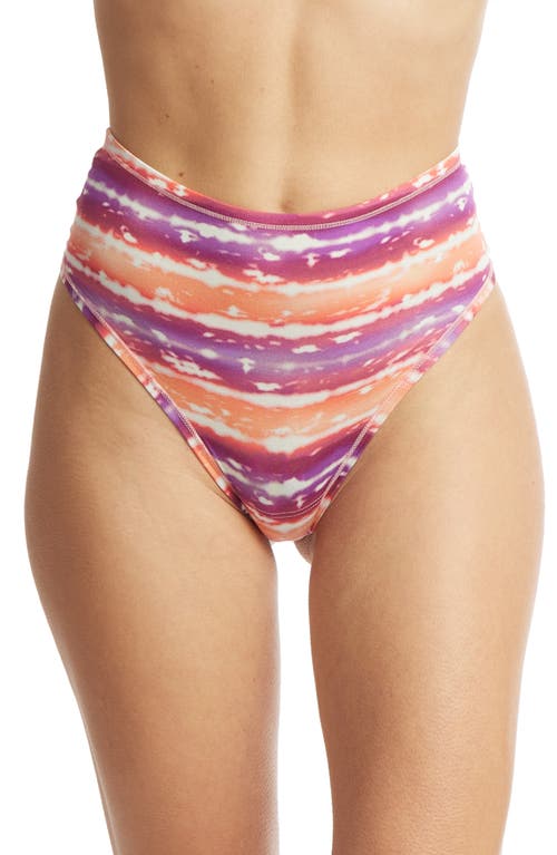 PlayStretch Print High Waist Thong in Paint The Town