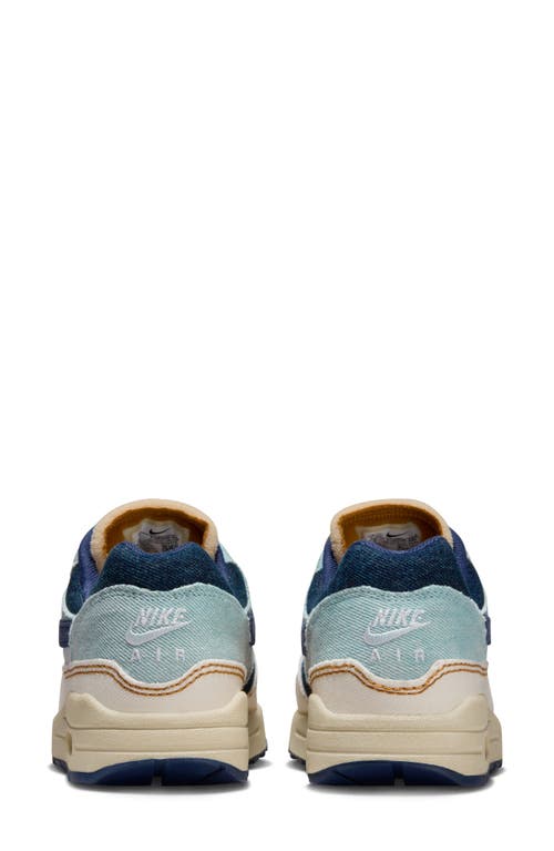 Shop Nike Air Max 1 '87 Sneaker In Light Armory Blue/navy/ivory
