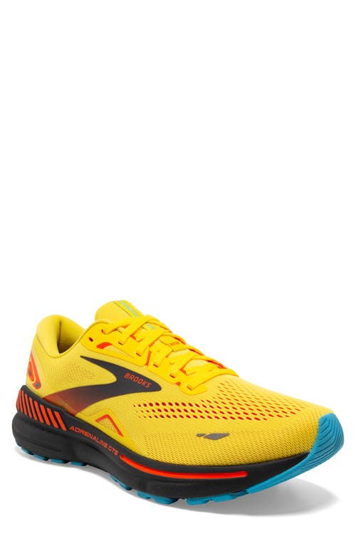 Brooks Adrenaline Gts 23 Running Sneaker In Yellow