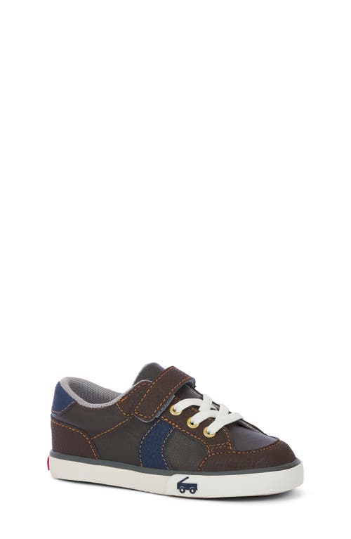 See Kai Run Connor Sneaker In Brown Leather