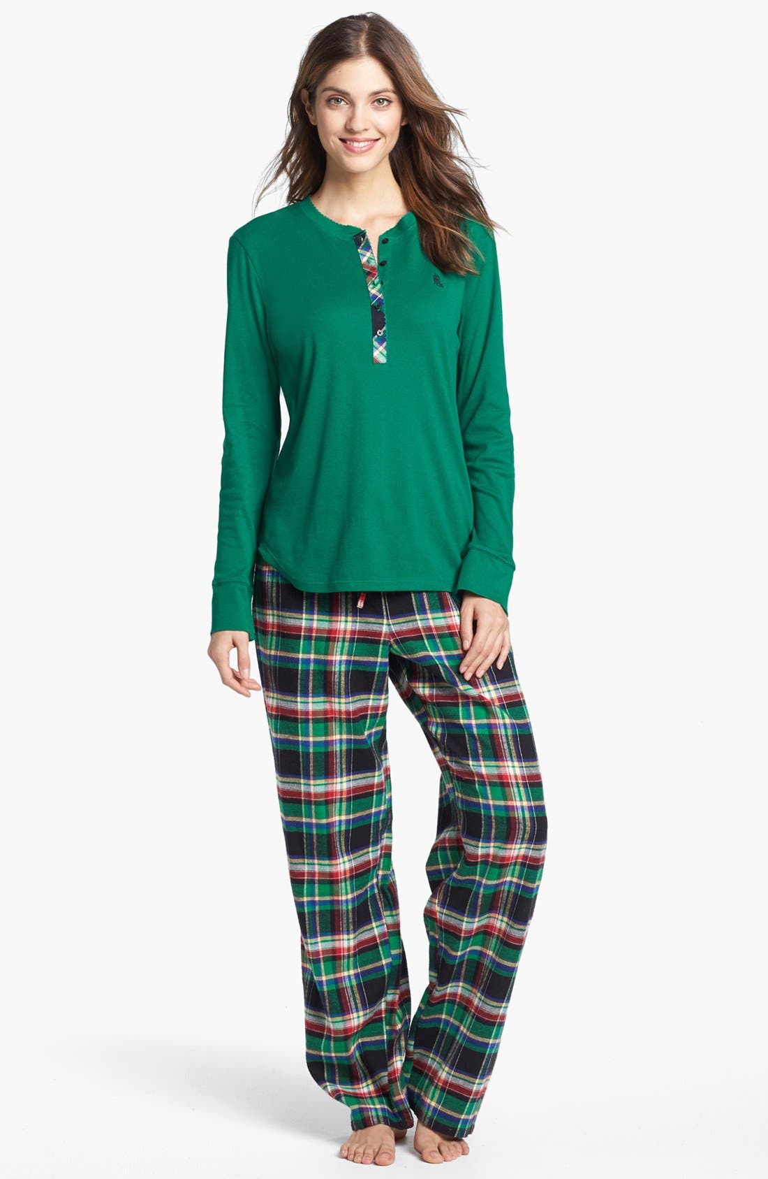 Lauren Ralph Lauren Knit & Flannel Pajamas Nordstrom