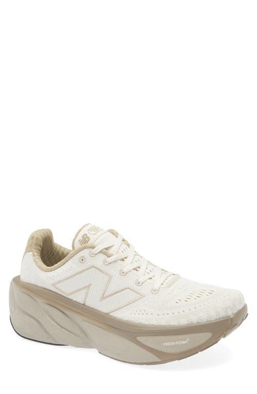 New Balance Fresh Foam X More V5 Running Shoe In Linen/dark Stoneware