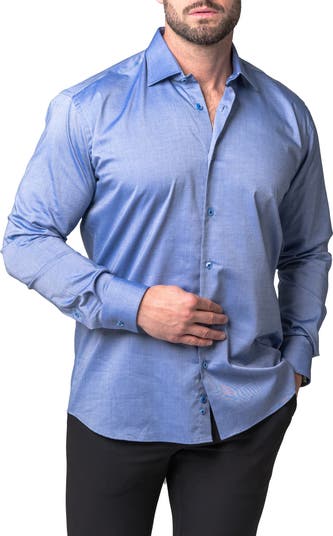 Shiny store blue shirt