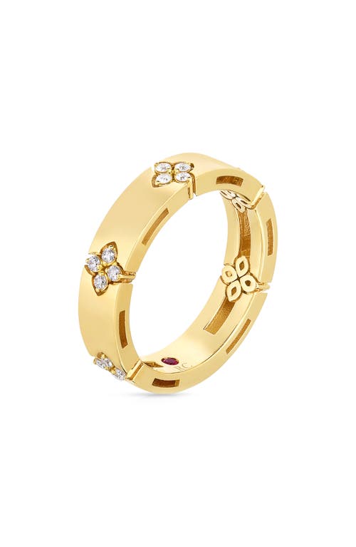 Shop Roberto Coin Love In Yellow Gold/diamond