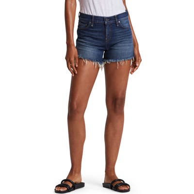 Hudson Jeans Gemma High Waist Cutoff Denim Shorts, Blue