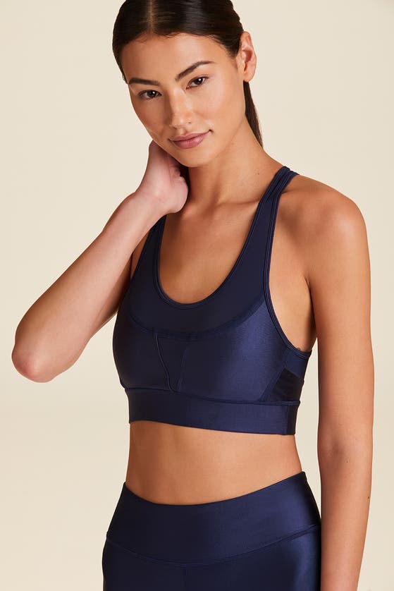 Shop Alala Surf Bra In Navy