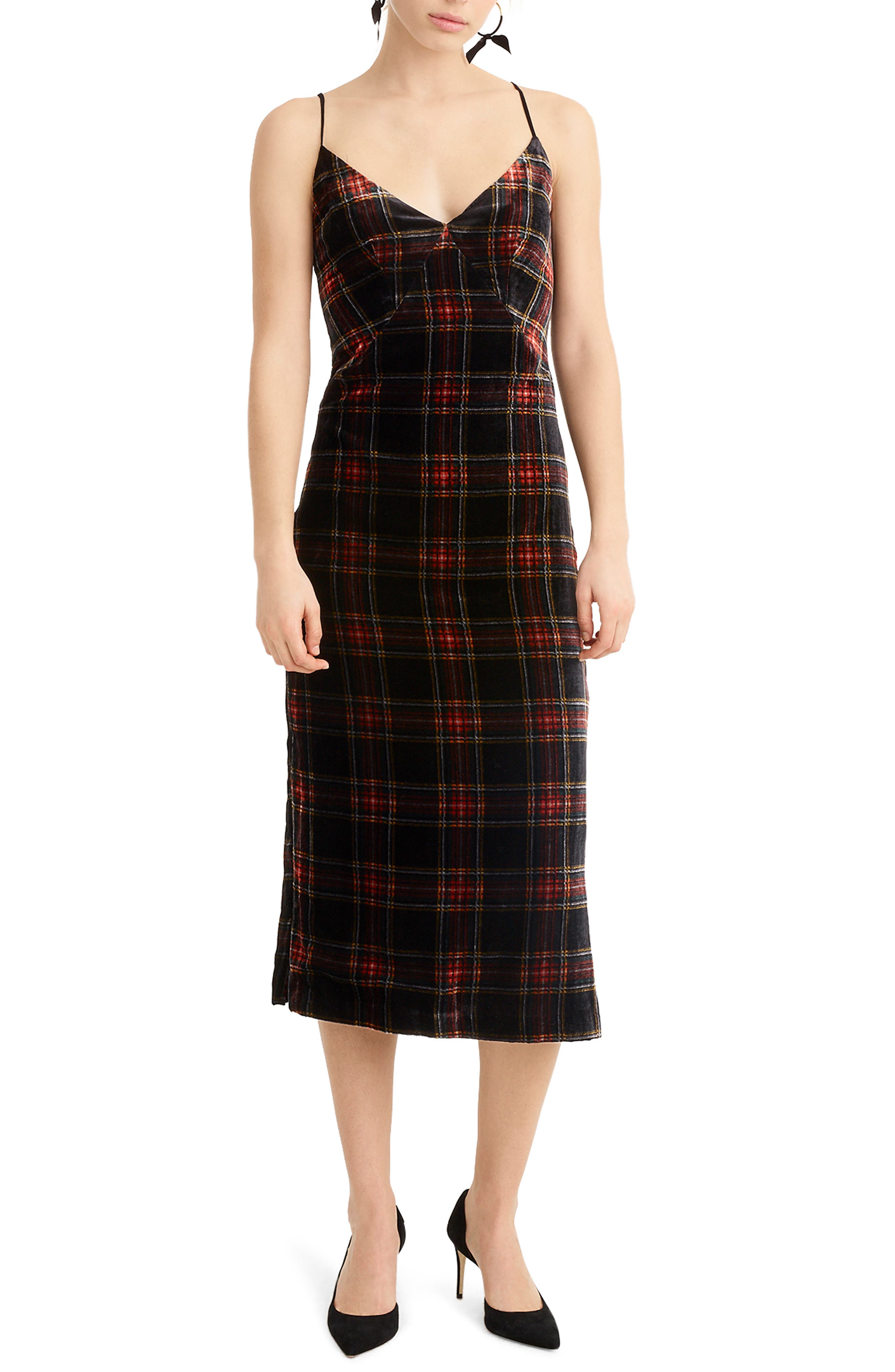 tartan cocktail dress