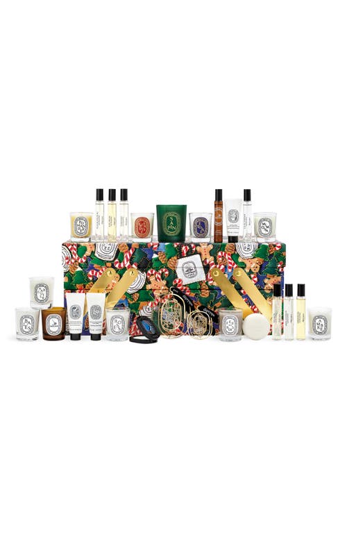 Shop Diptyque Advent Calendar 25-piece Scented Treasures Set In No Color