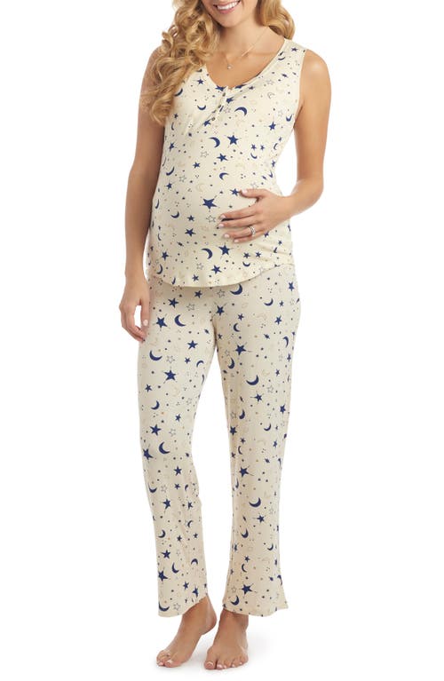 Joy Tank & Pants Maternity/Nursing Pajamas in Twinkle