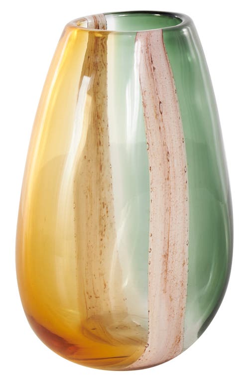 Vivian Lune Home Multicolor Glass Vase In Multi Colored