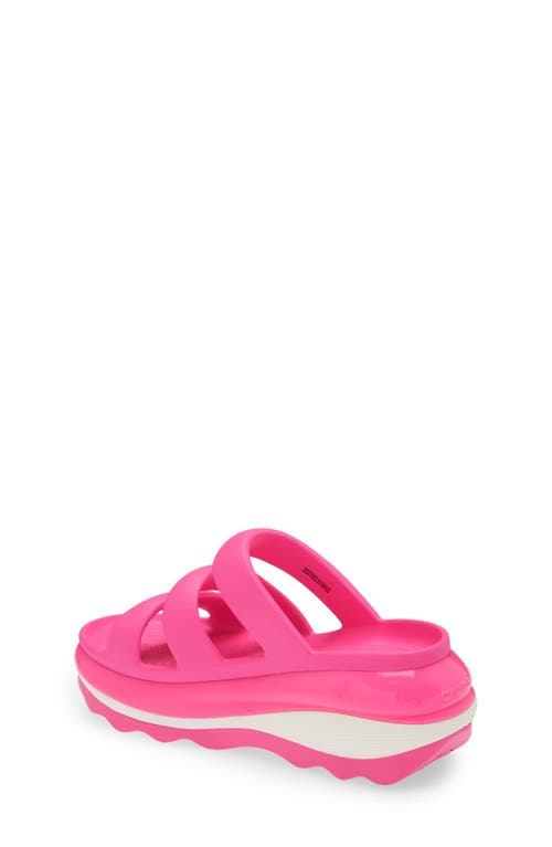 Shop Crocs Mega Crush Platform Wedge Sandal In Pink Crush
