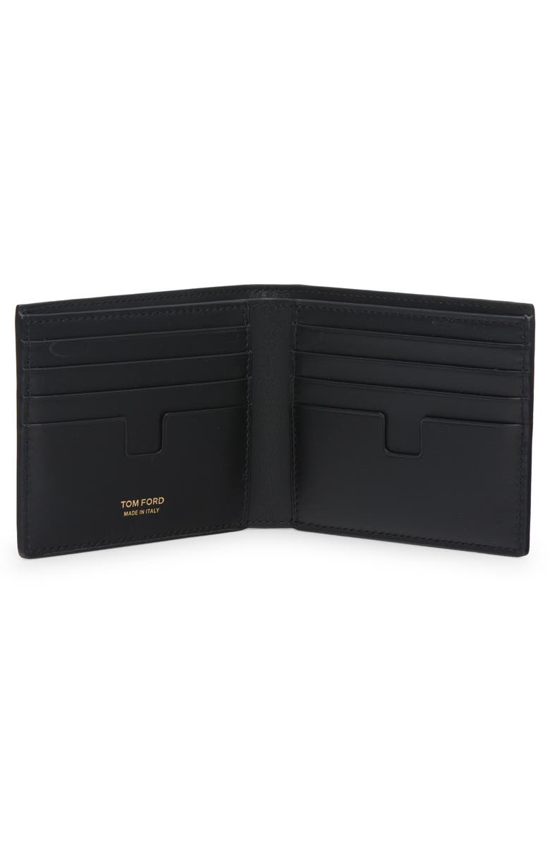 TOM FORD T-Line Croc Embossed Patent Leather Bifold Wallet | Nordstrom