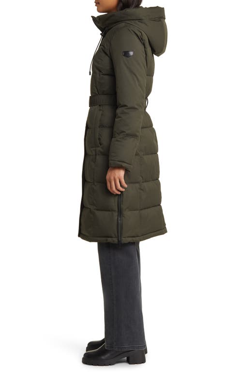 SAM EDELMAN SAM EDELMAN BELTED HOODED PUFFER COAT