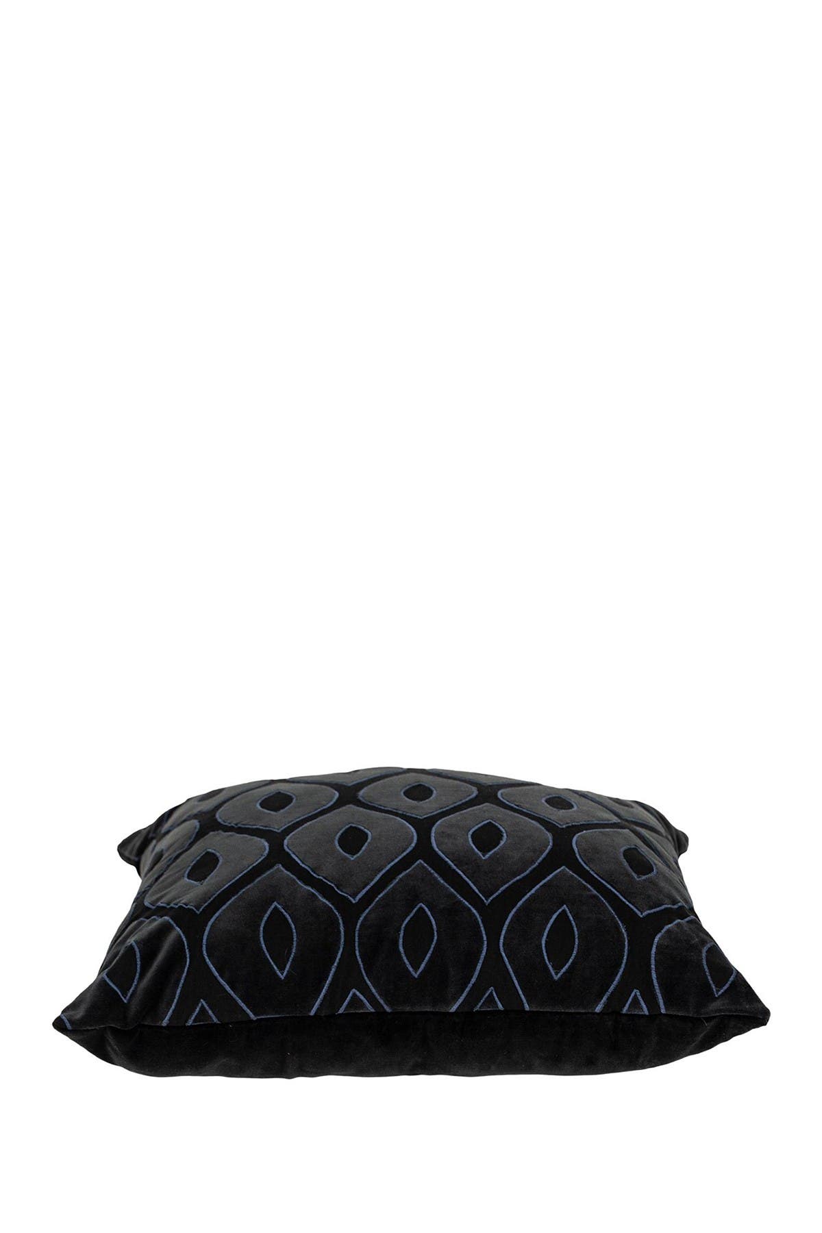 Parkland Collection Crimson Charcoal Throw Pillow In Grey